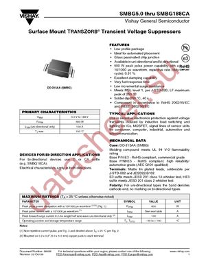 SMBG6.0HE3/5B datasheet  